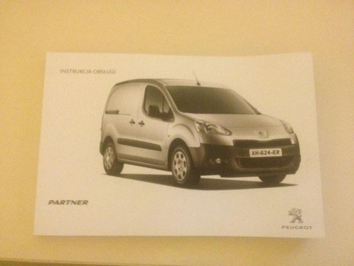 Instrukcja obsługi Peugeot Partner