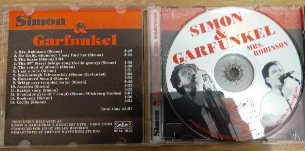 Simon & Garfunkel - Mrs. Robinson. Płyta CD.