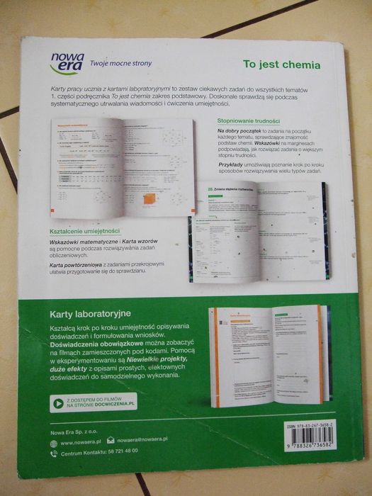 To jest chemia 1, Karty pracy Nowa Era Zakres podstawowy Kwiek