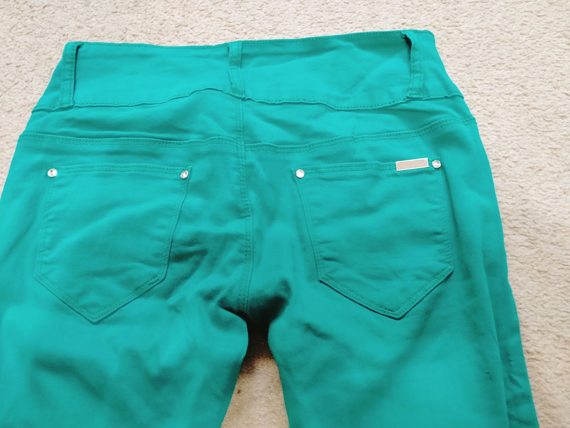 Spodnie zielone rozm XS
