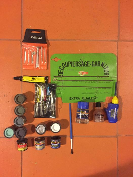 Ferramentas e Tintas pra Comboios Miniatura H0 — FLEISCHMANN — Vintage