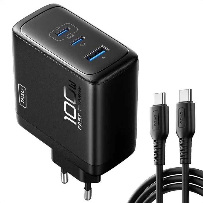 Carregador Rápido INIU USB C de 100W NOVO