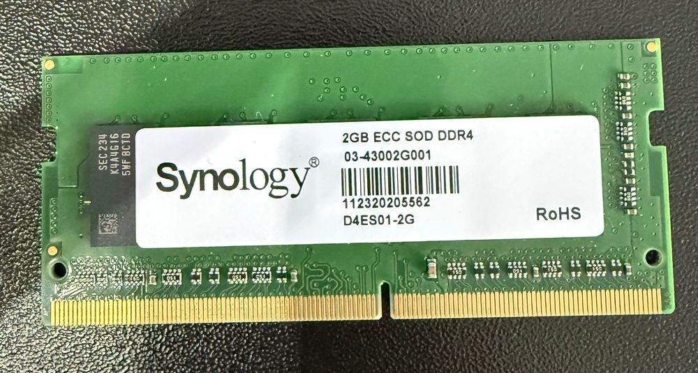 Pamięć RAM Synology 2GB ECC D4ES01-2G DDR4 2666MHz