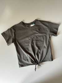 NOWY krótszy T-shirt H&M 146/152 cm khaki