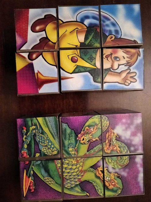 Кубики детские 2 в 1 серия "Сказки", для детей 5+, ГОСТ