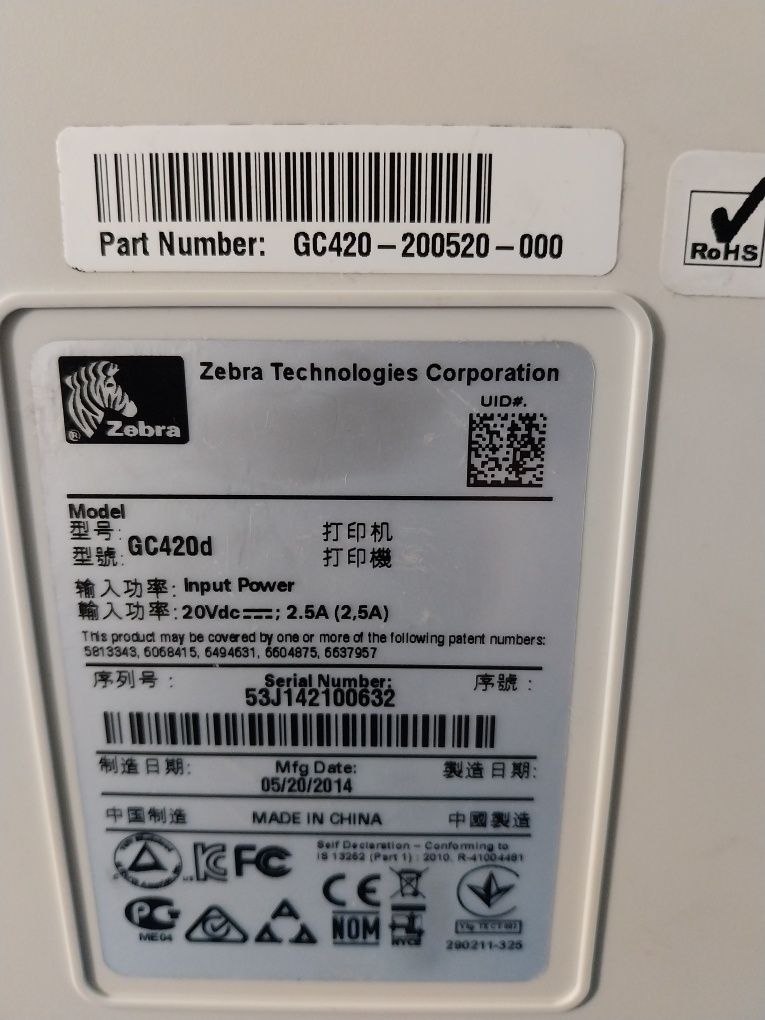 Impressora térmica Zebra GC420d