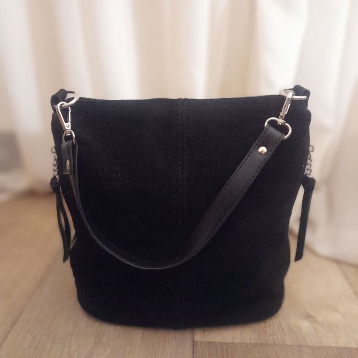 Сумка натур.  замша.