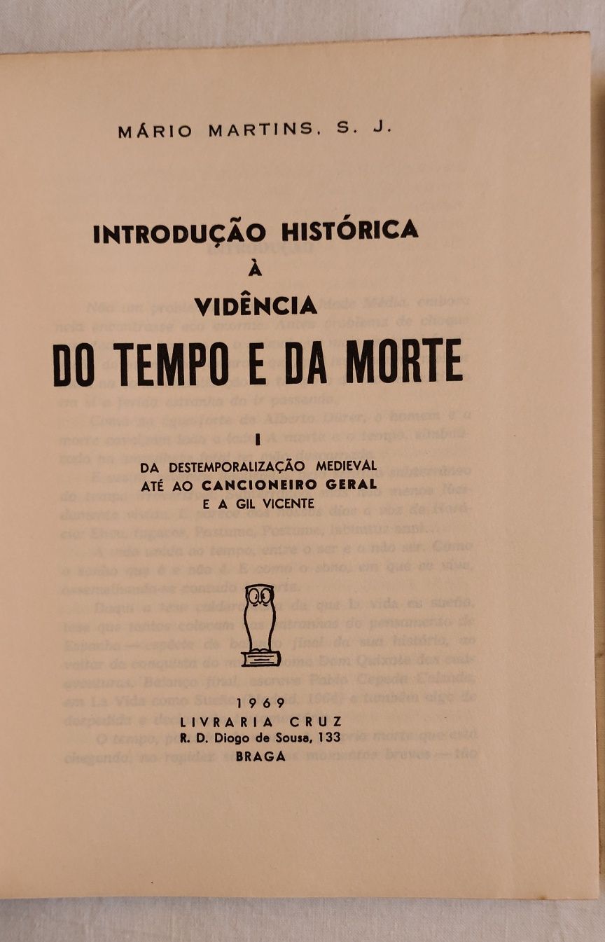 Introdução histórica à vidência-Do tempo e da morte - 2 volumes