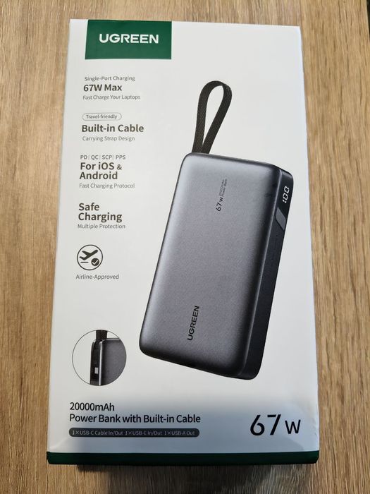 Повербанк Ugreen 67w/20000mAh