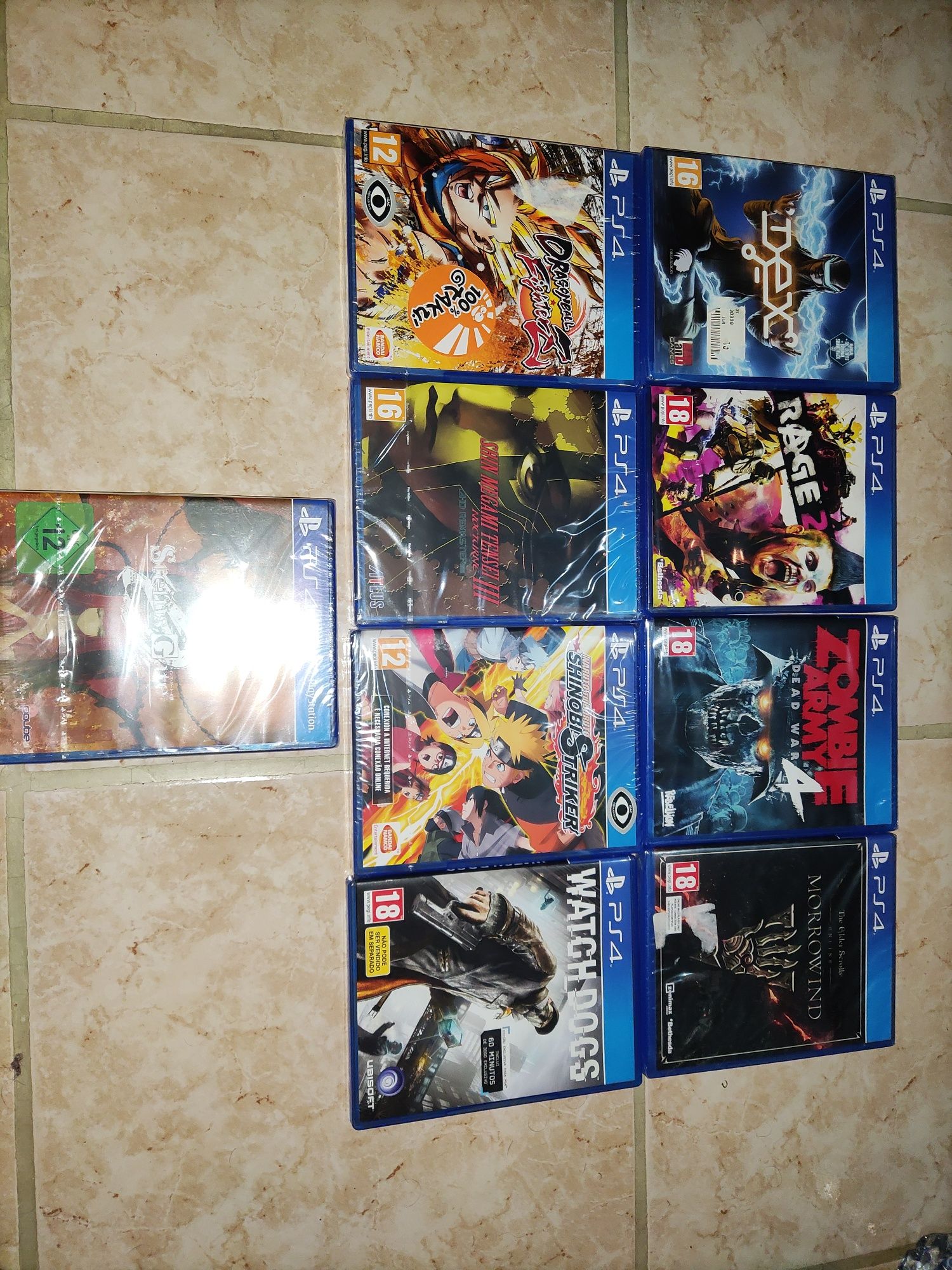 Jogos PS4 novos e selados