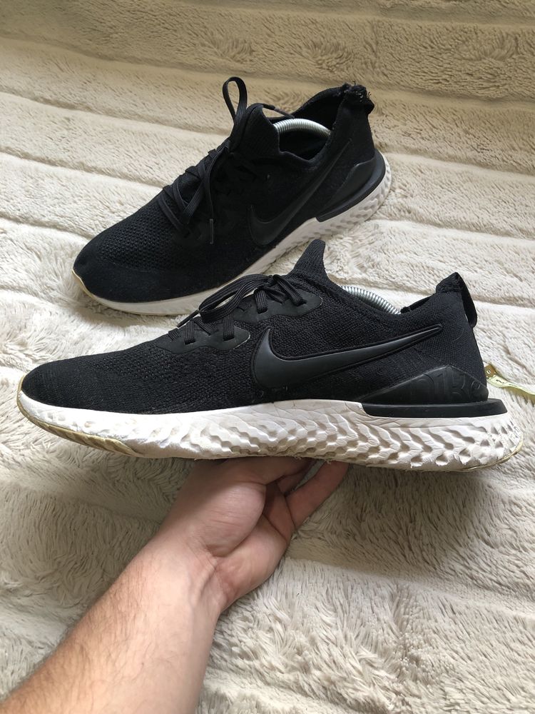 NIKE Epic React (45.5) 29.5см Flyknit 2 мужские кроссовки летние сетка