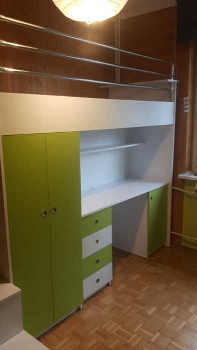 Łóżko piętrowe Zestaw