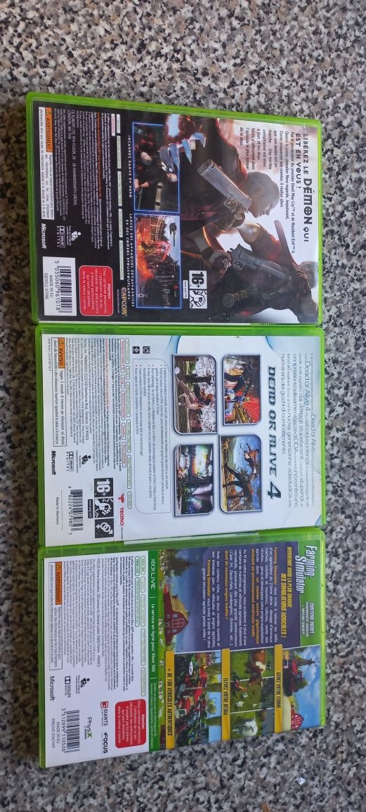 Dead or alive 4/Devil may cry 4/Farming simulator Xbox 360