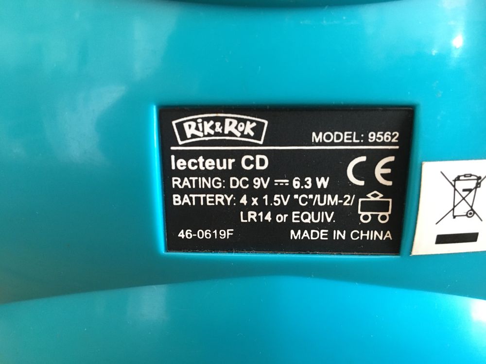 Leitor de CD criança com karaoke