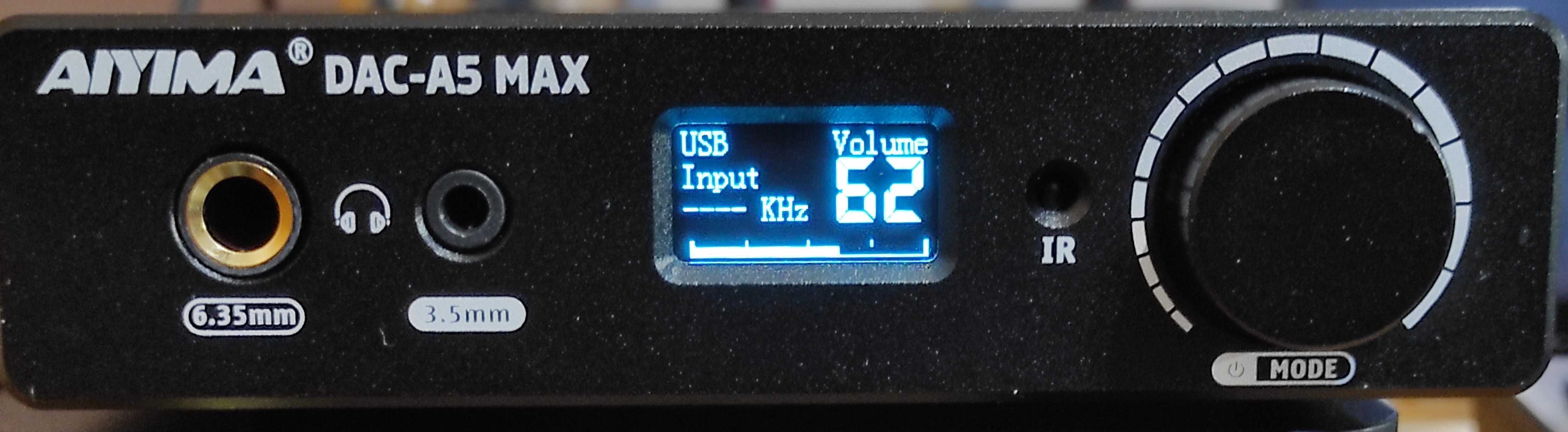 ЦАП AIYIMA Audio DAC-A5 MAX - твік TI OPA1612 x2 без блоку живлення