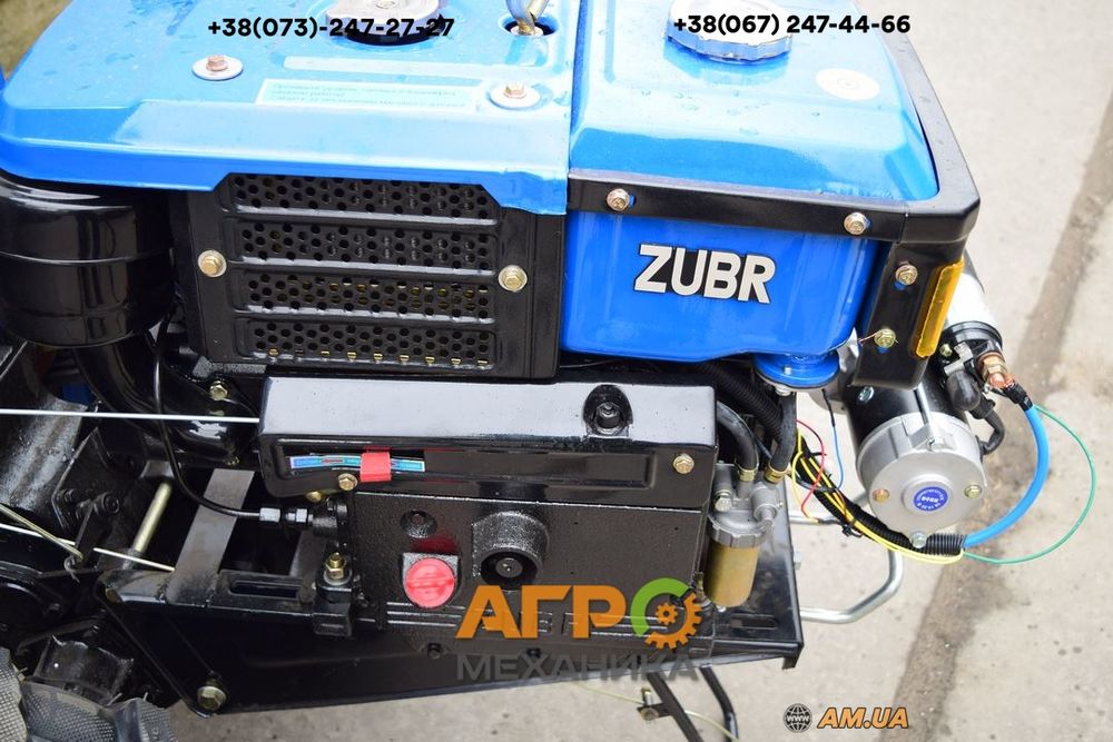 Мотоблок Зубр JR-Q79Е ПЛЮС (10 к.с. дизель)! Фреза 100 см + стартер!