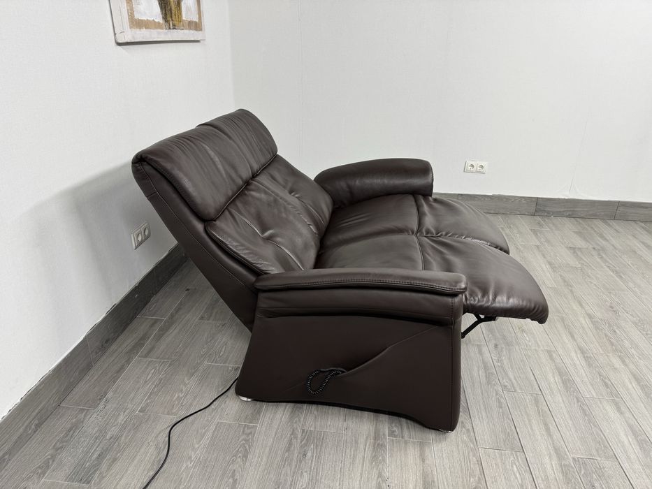 Доставка! Шкіряний диван ! Електро реклайнер ! Бренд Himolla