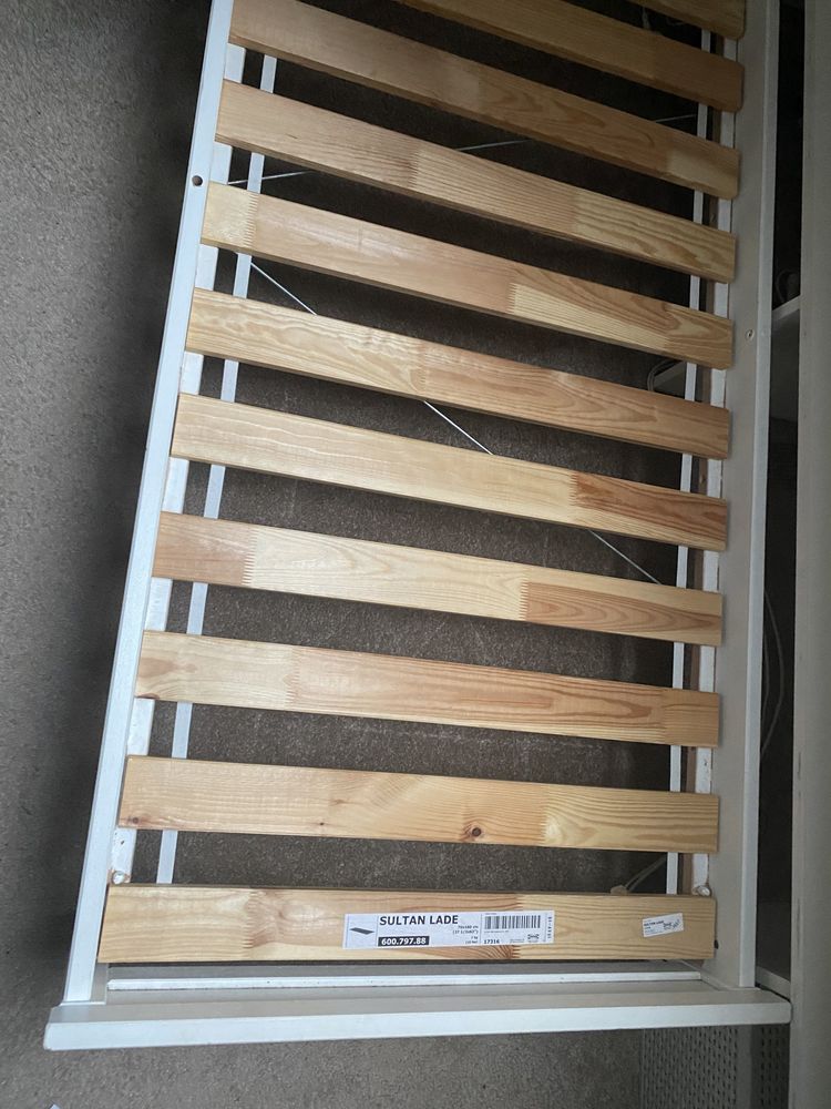 2 łóżka IKEA Sniglar białe 70x160