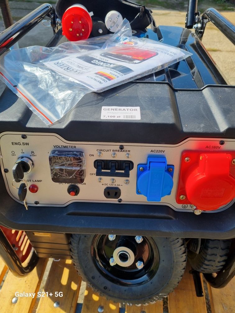 Agregat prądotwurórczy na kołach 12 V , 230 V - 380 V, NOWY !!!