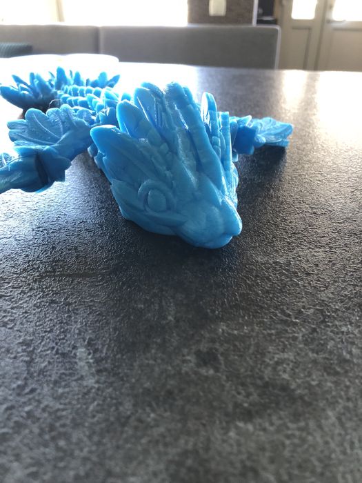 Синій дракон 3d друк