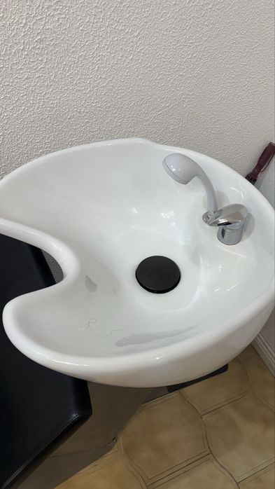 Rampa de lavagem de cabeleireiro