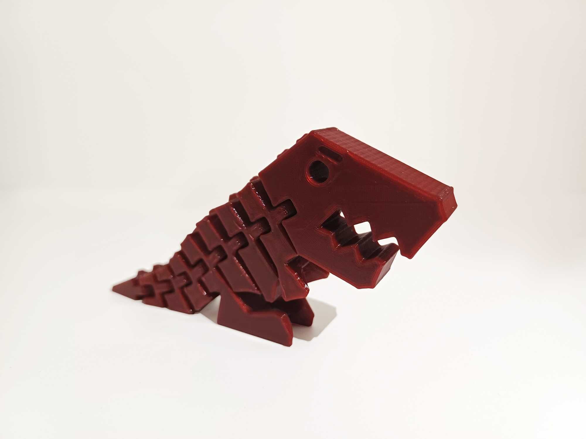 Dino flex Rex 3D druk czerwony