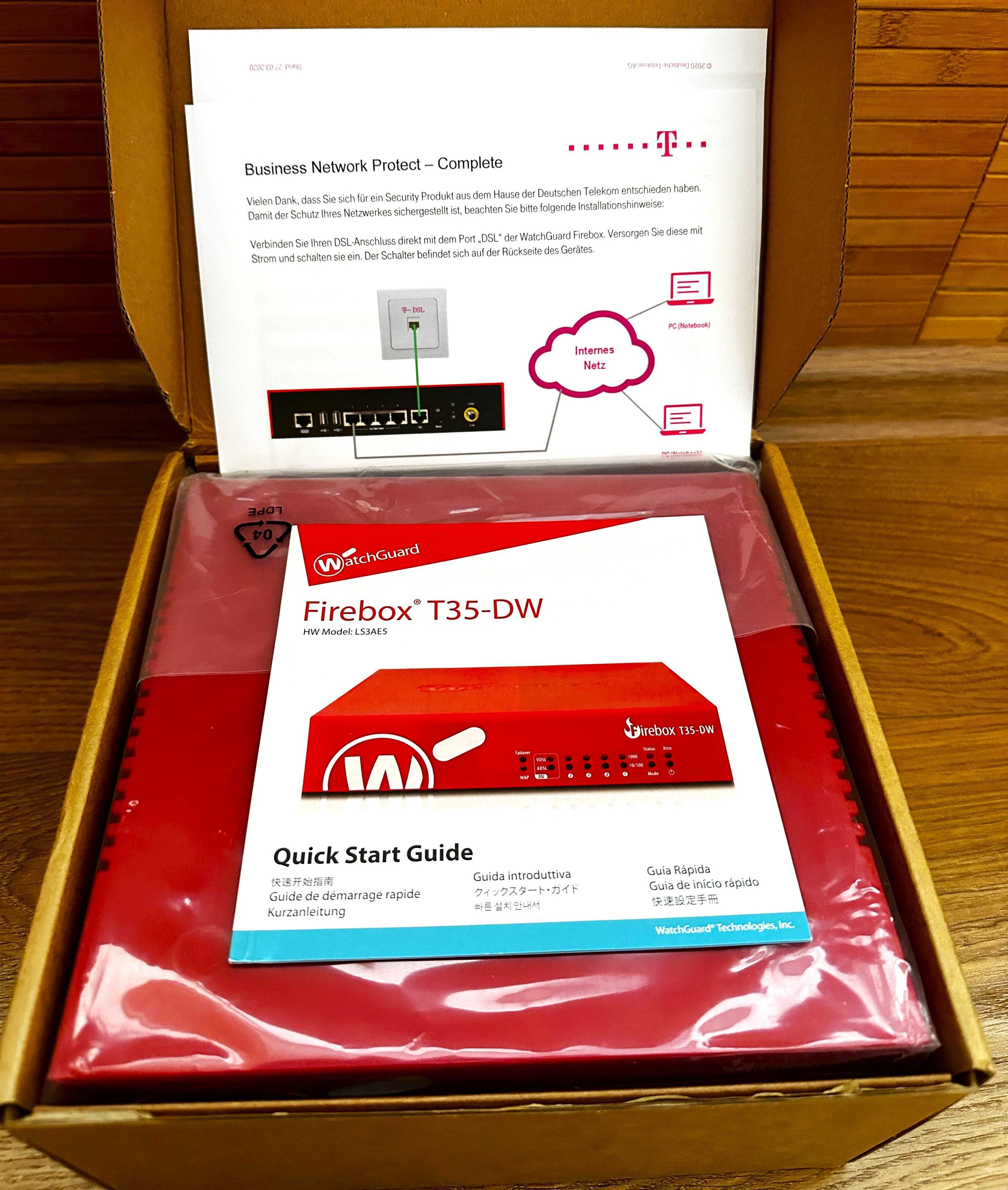 Брандмауэр межсетевой экран DSL-модем WatchGuard Firebox T35-DW