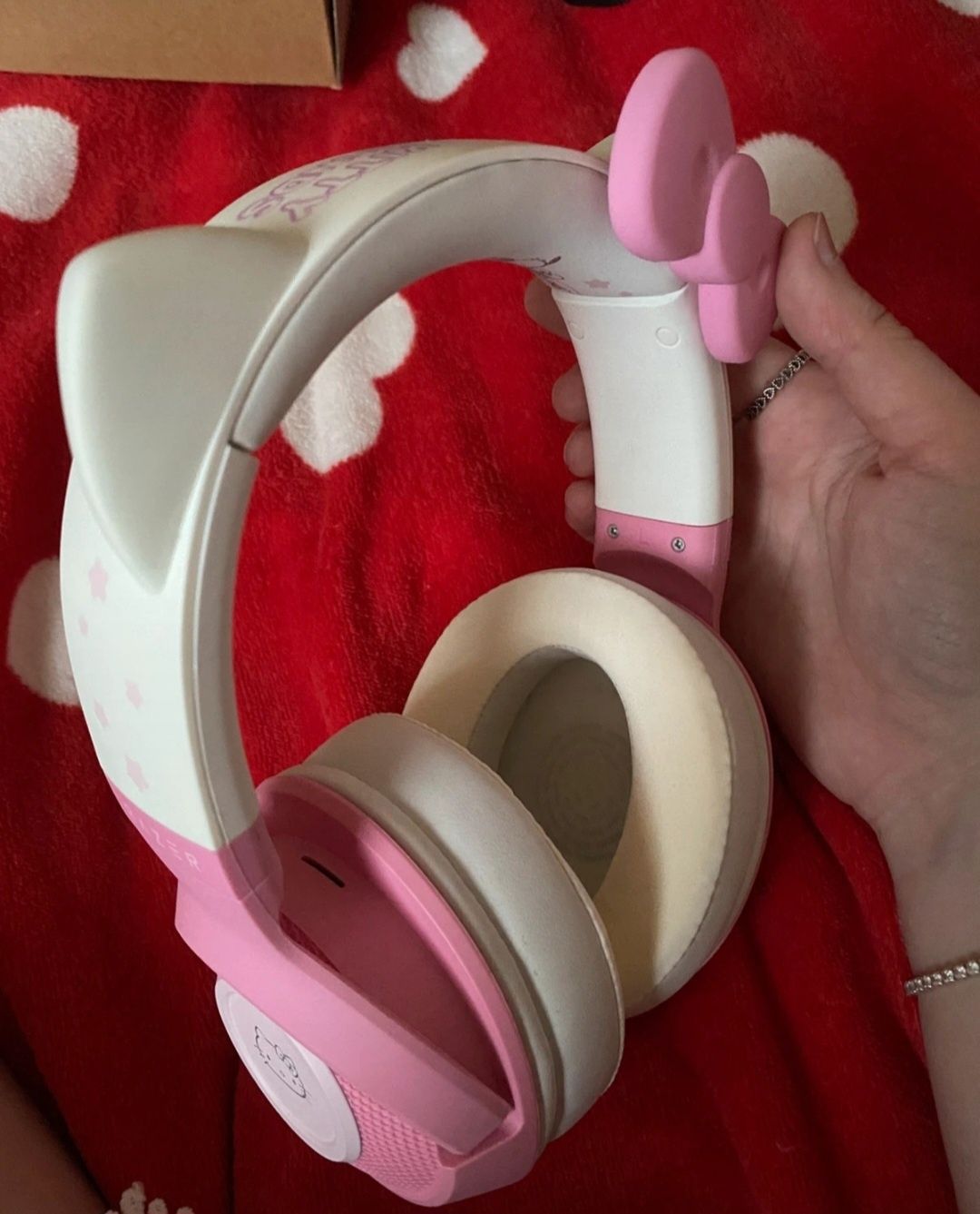 Słuchawki bezprzewodowe  Bluetooth Razer Kraken BT Hello Kitty różowe