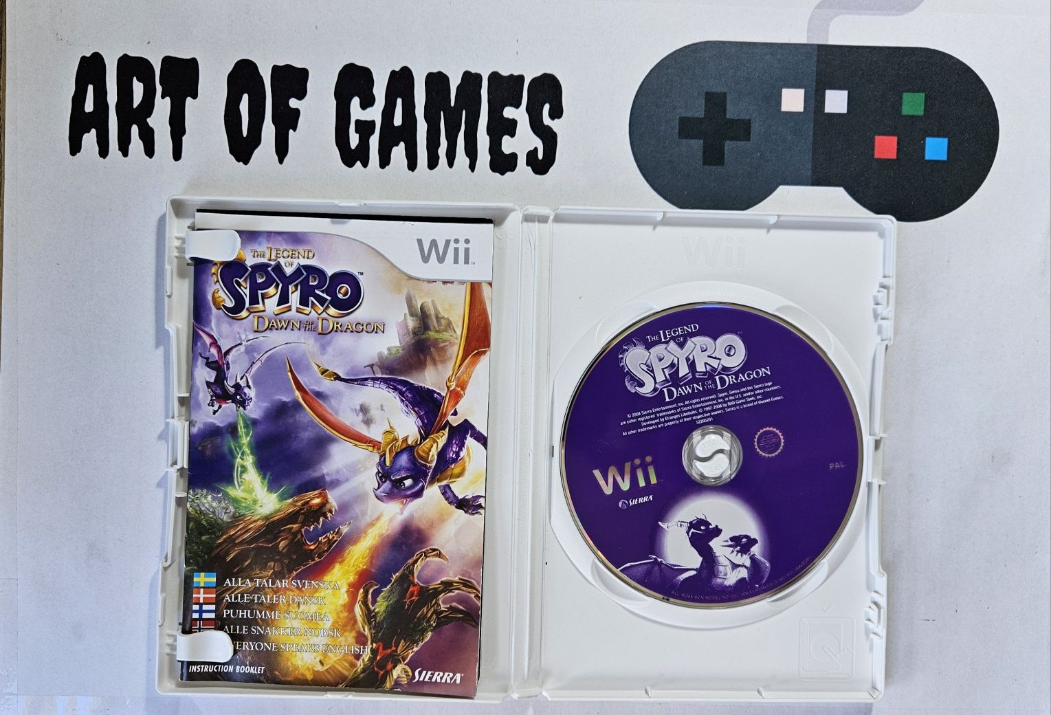 Spyro Dawn of the Dragon Nintendo Wii Komplet 3xA BDB Down