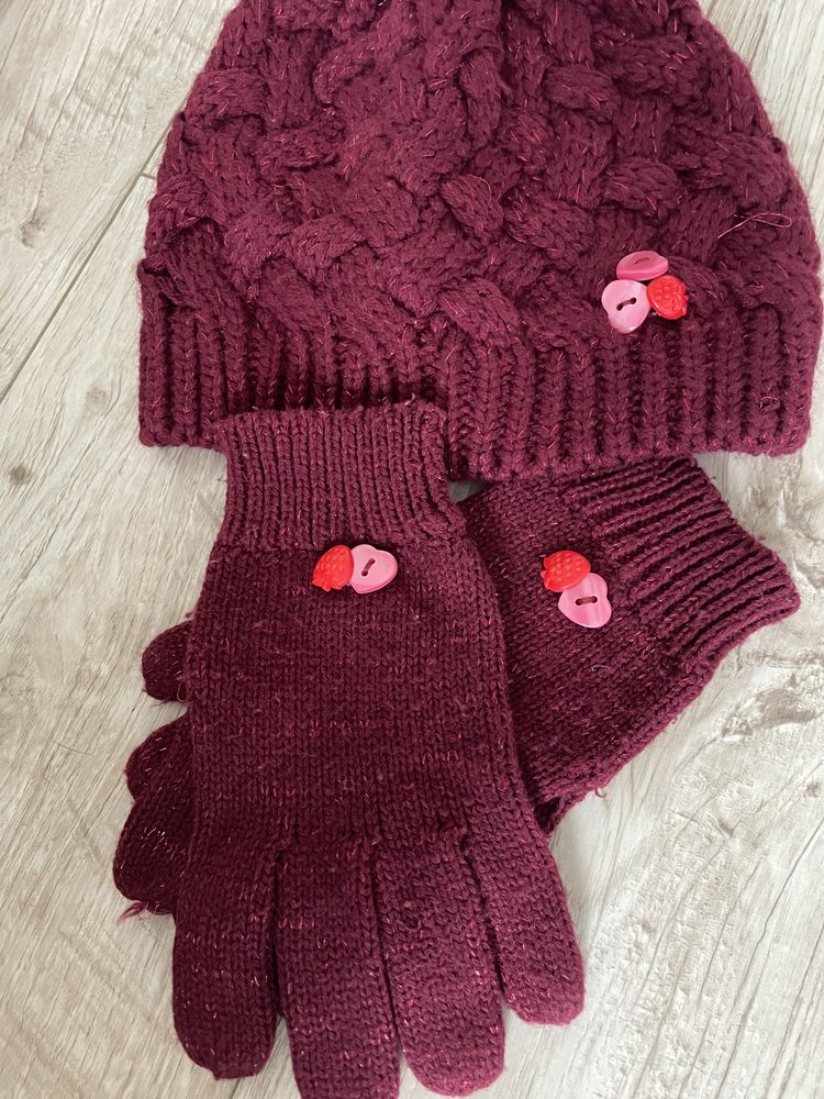 Набор шапка и перчатки для девочки - Terranova kids