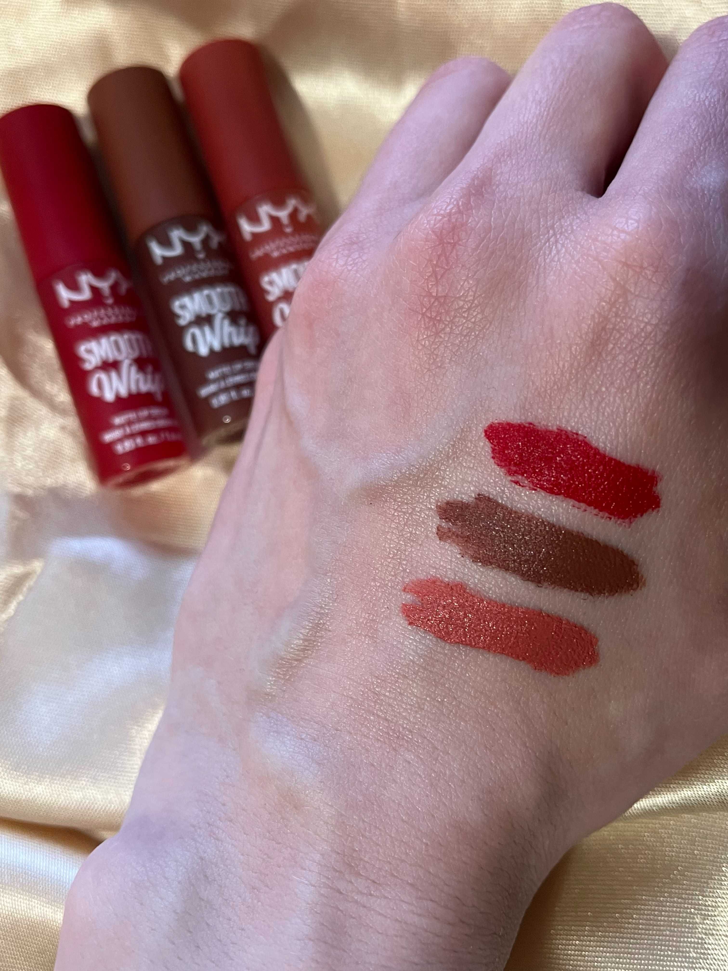 Помади NYX Smooth Whip Cherry Creme / Teddy Fluff / Kitty Belly