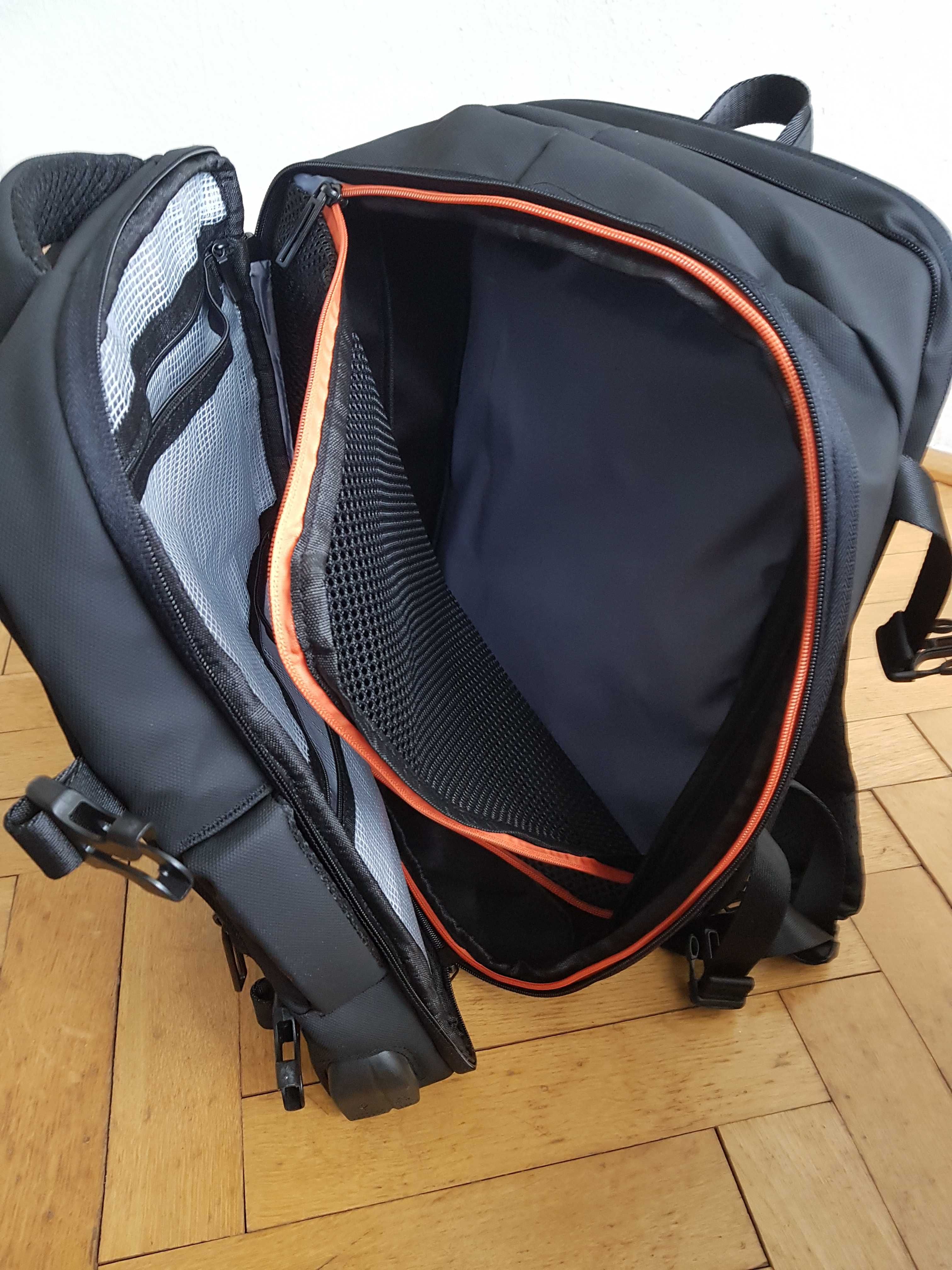 Plecak na laptopa 15,6 torba usb powiekszajacy nowy 22 lub 38L