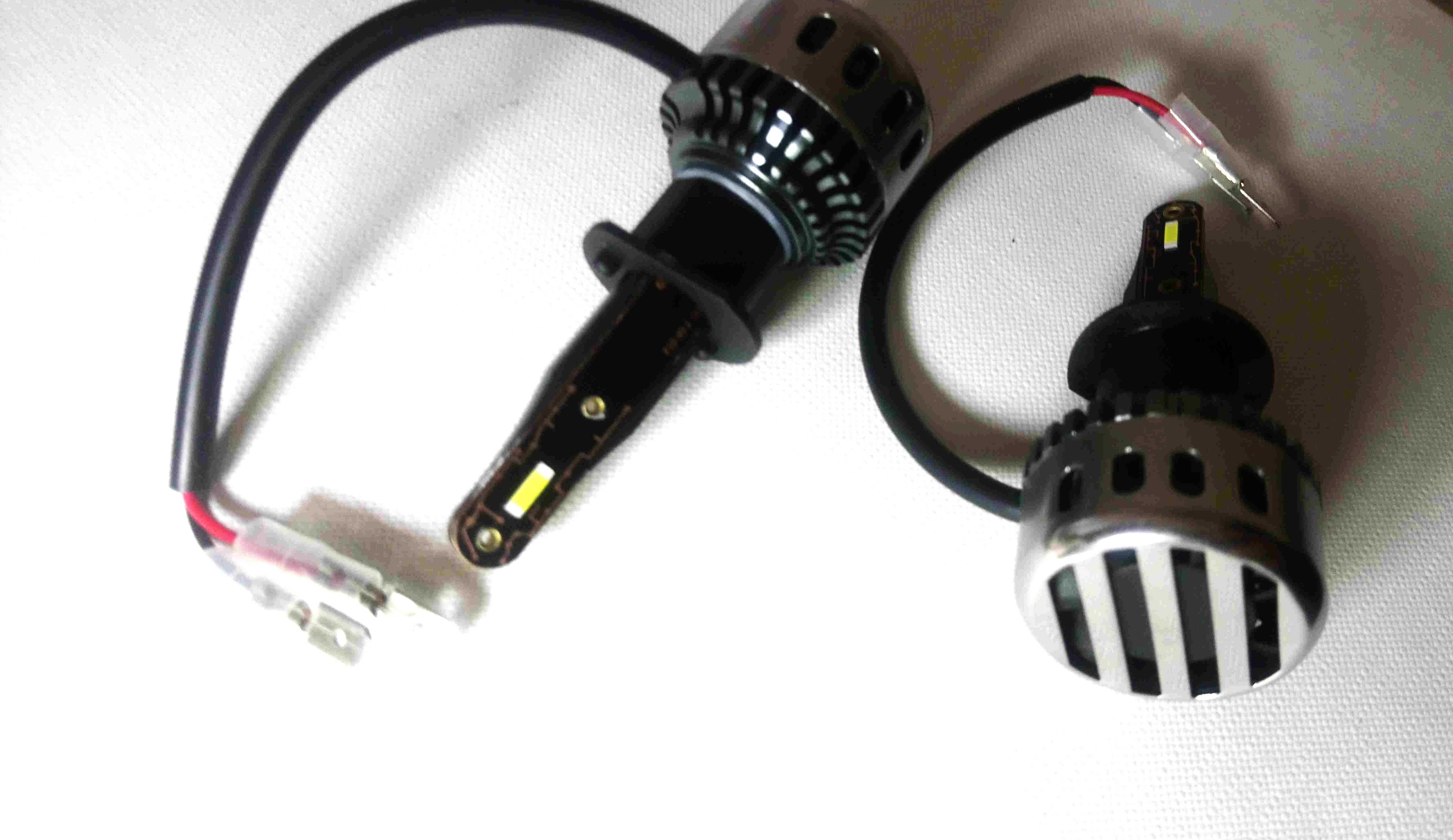 Kit 2x Mini LED lâmpadas automóvel H1, H4 ou H7