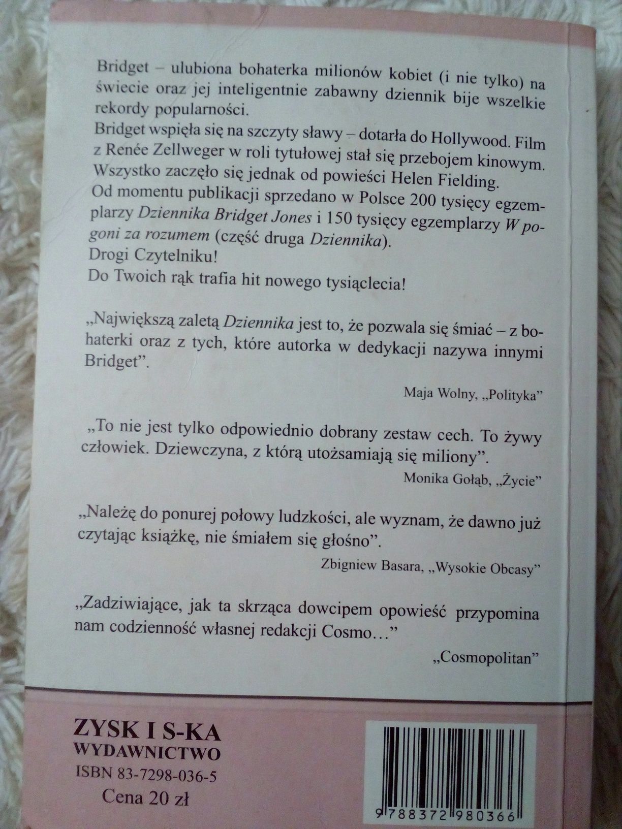 Dziennik Bridget Jones + W pogoni za rozumem - Helen Fielding
