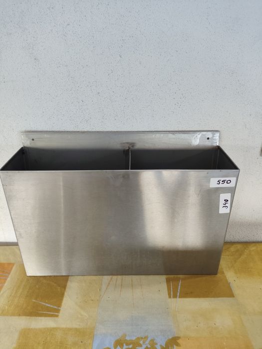 Gaveta em inox porta sacos 550x340x 150x90