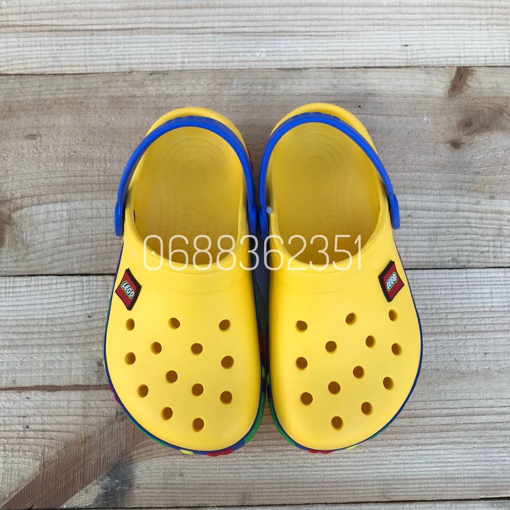 Детские Кроксы Лего Жовті Дитячі Crocs Lego Крокси для дітей