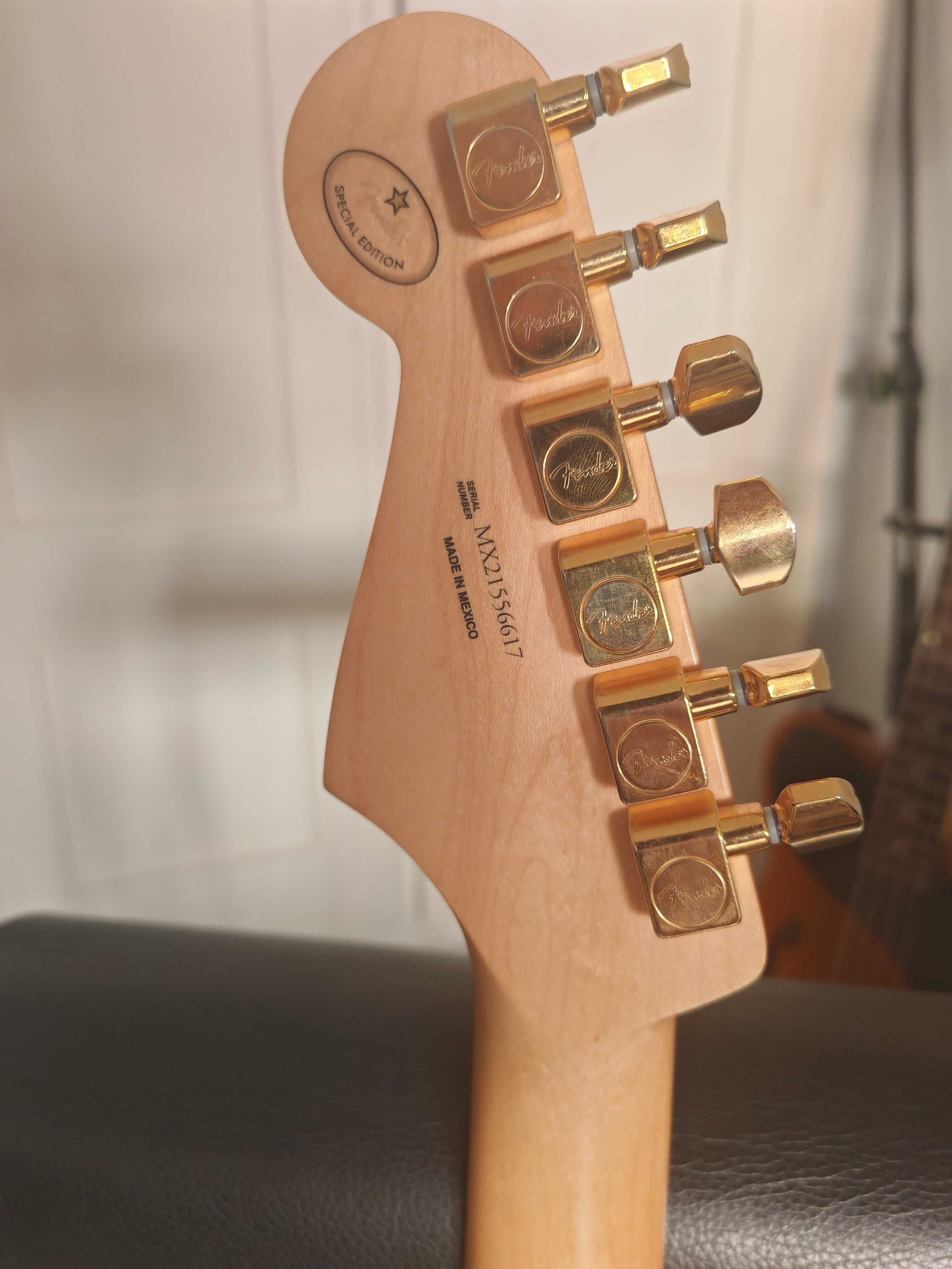 Guitarra mex. Fender Limited Edition Player Stratocaster  3TS Gold new