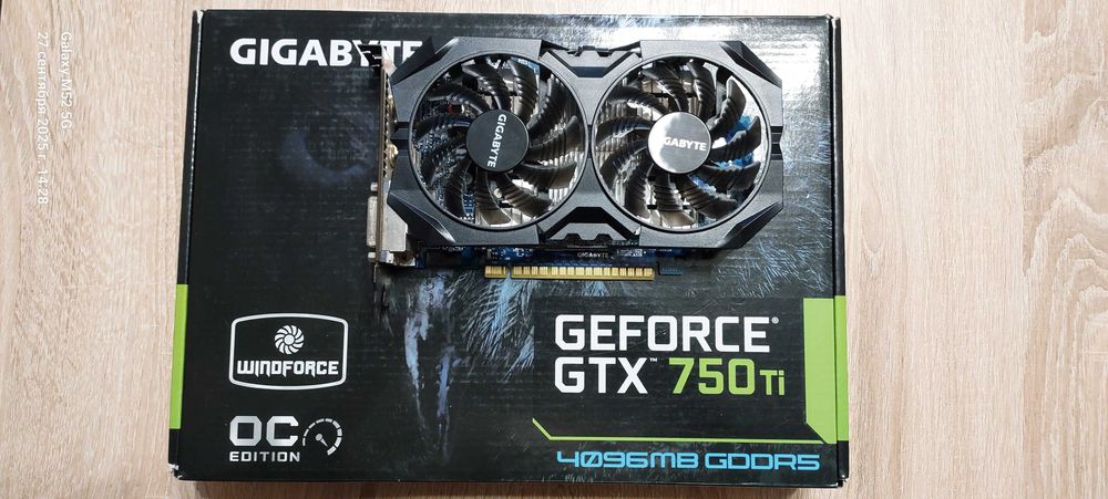 Видеокарта Gigabyte 750ti 4gb