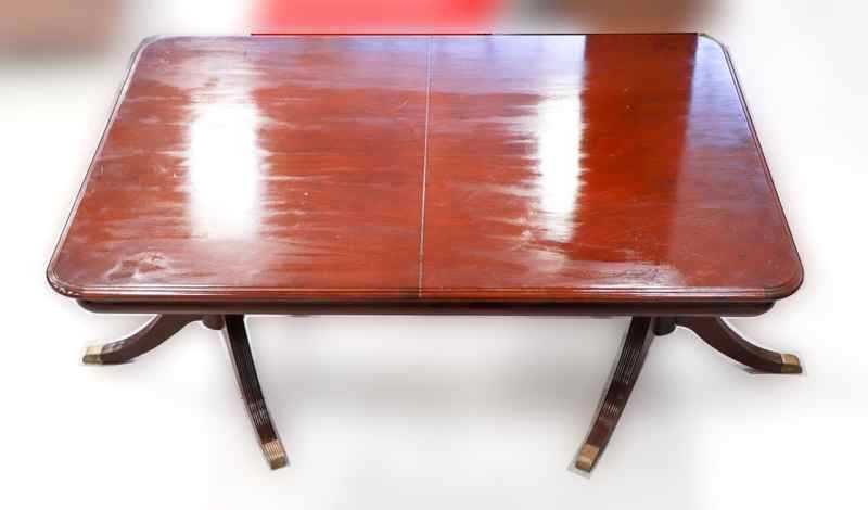 MESA DE JANTAR INGLESA - Vintage sala de jantar em madeira de mogno