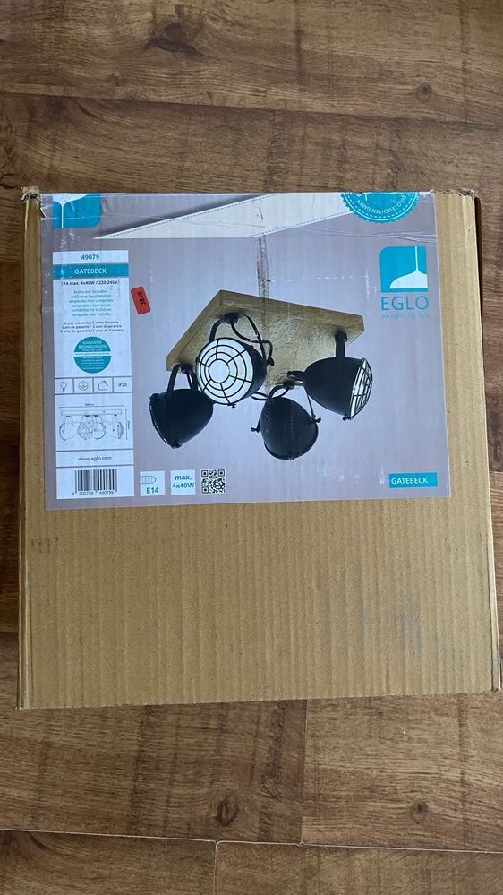 Lampa sufitowy kwadratowy Eglo 49079