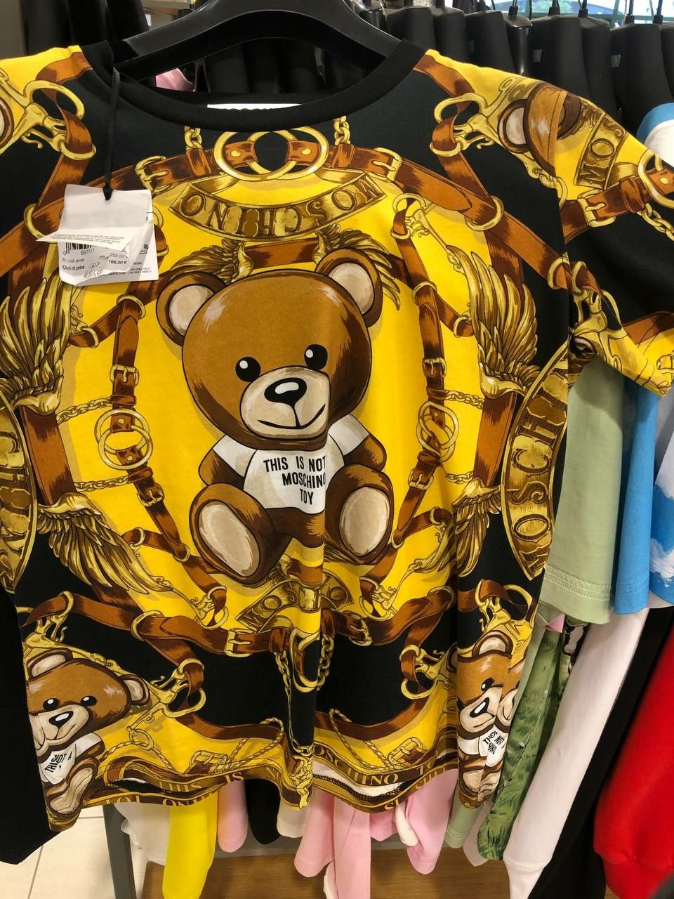 Кофта футболка оригинал "Moschino"(teddy мишка)