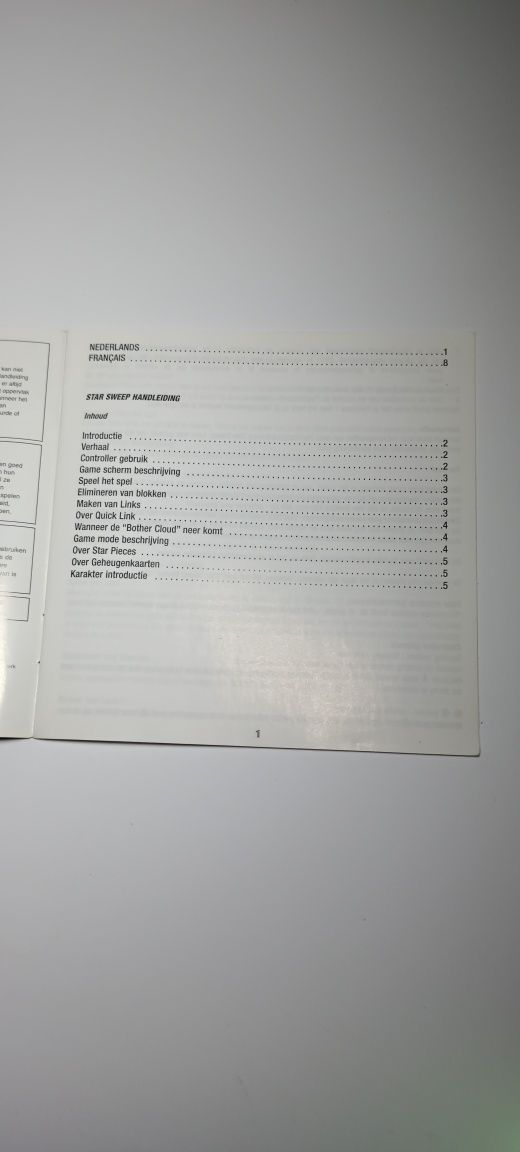 Starsweep książeczka instrukcja manual Ps1 Psx PsOne PlayStation1