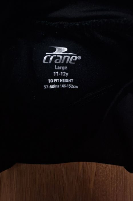 Koszulka bluzka termoaktywna Crane 146 152 półgolf czarna zimowa