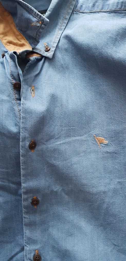 Koszula męska jeans niebieska marki Tudors rozmiar L