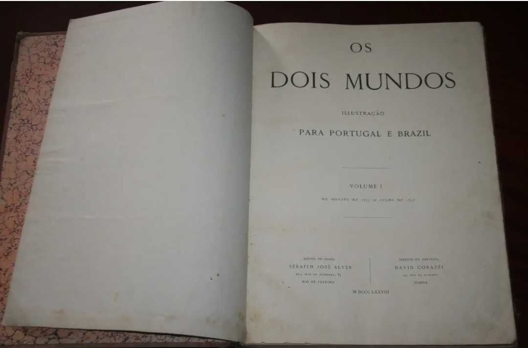 Os Dois Mundos - ilustração para Portugal e Brazil 1877 /1878