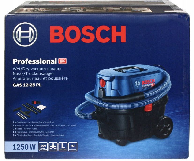 BOSCH ODKURZACZ przemysłowy profesjonalny 1250 W praca na sucho mokro