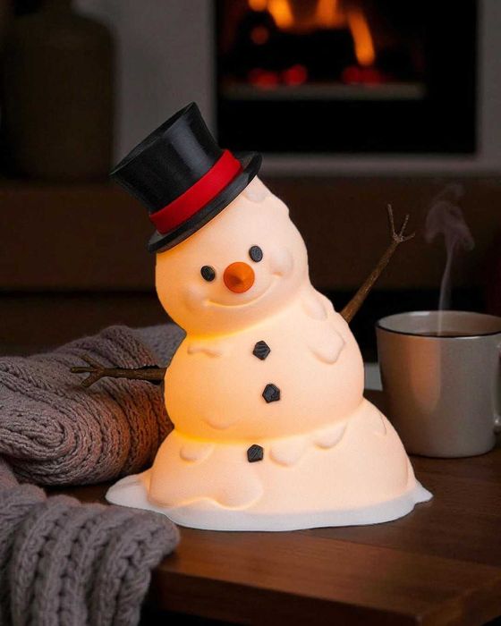 Lampka Nocna Topniejący Bałwan LED