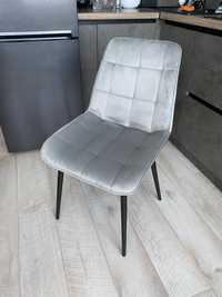 Новий стілець chic velvet світло сірий