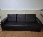 Sofá 3 lugares Preto