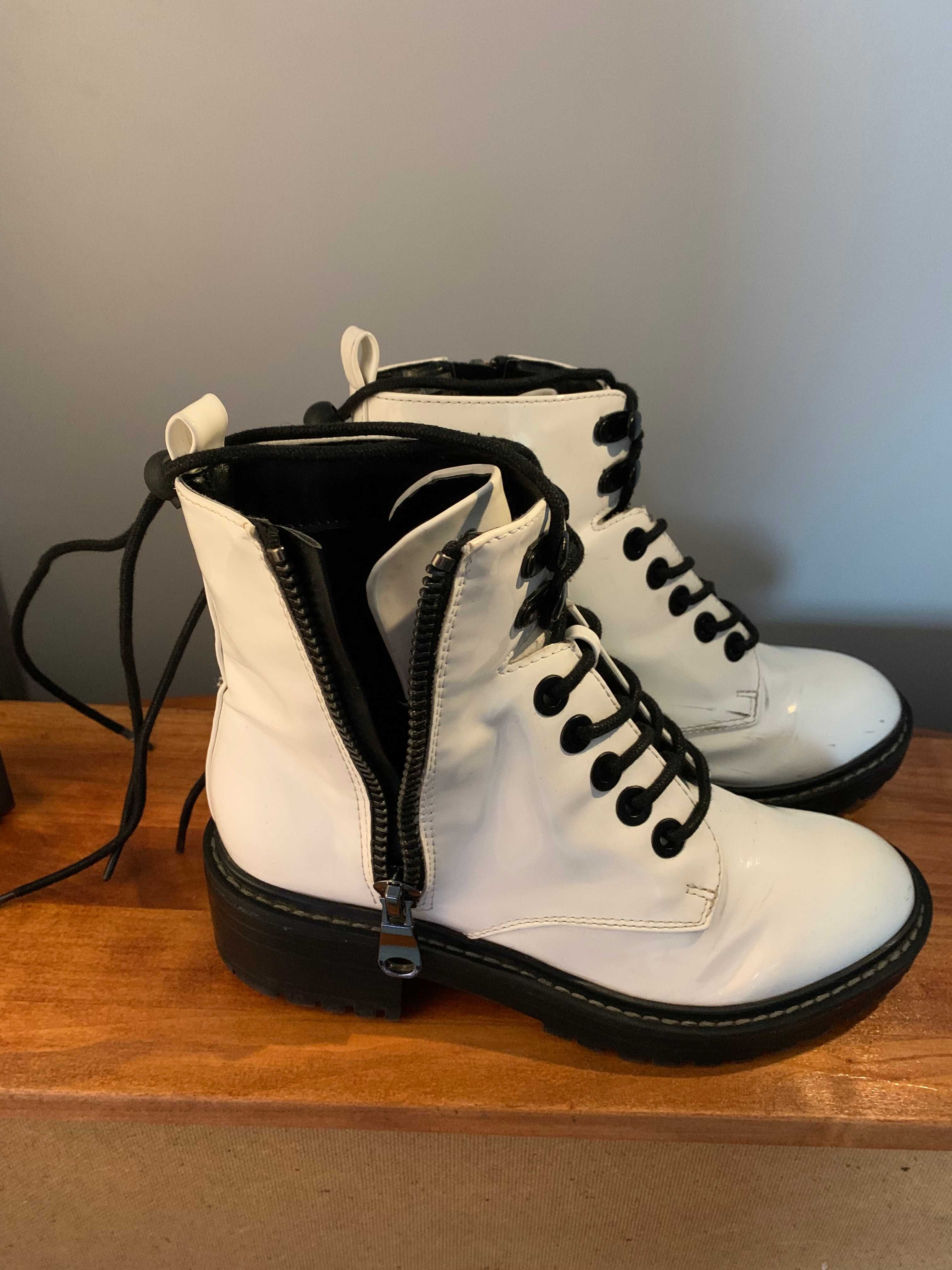 Buty białe przejściowe zimowe rozm. 36